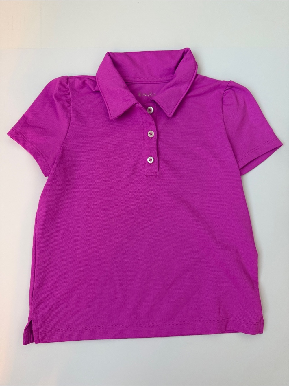 Lilly Pulitzer Girls' Polo Shirt - Bright Magenta